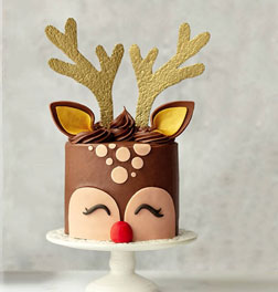 Merry Christmas Rudolf Cake, Customized Cakes
